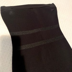 STRAPLESS BANDAGE BODYCON DRESS black